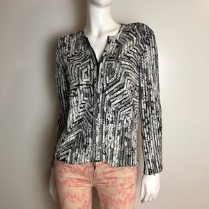 Osstinee Floral Fitted Cotton Ribbon Jacket